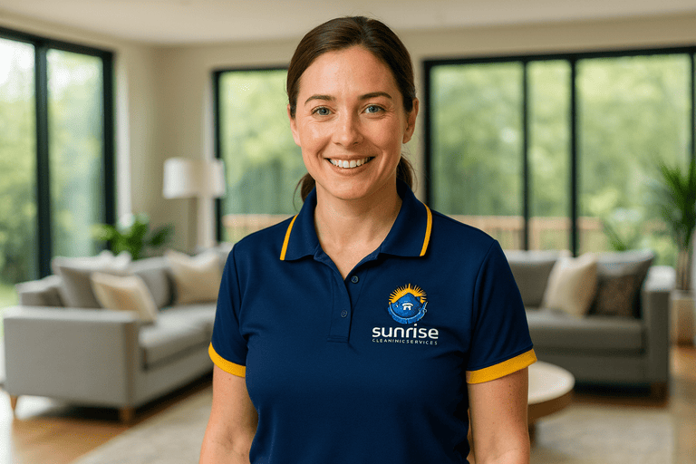 House-cleaning-worker-living-room-Sunrise-Cleaning-Services